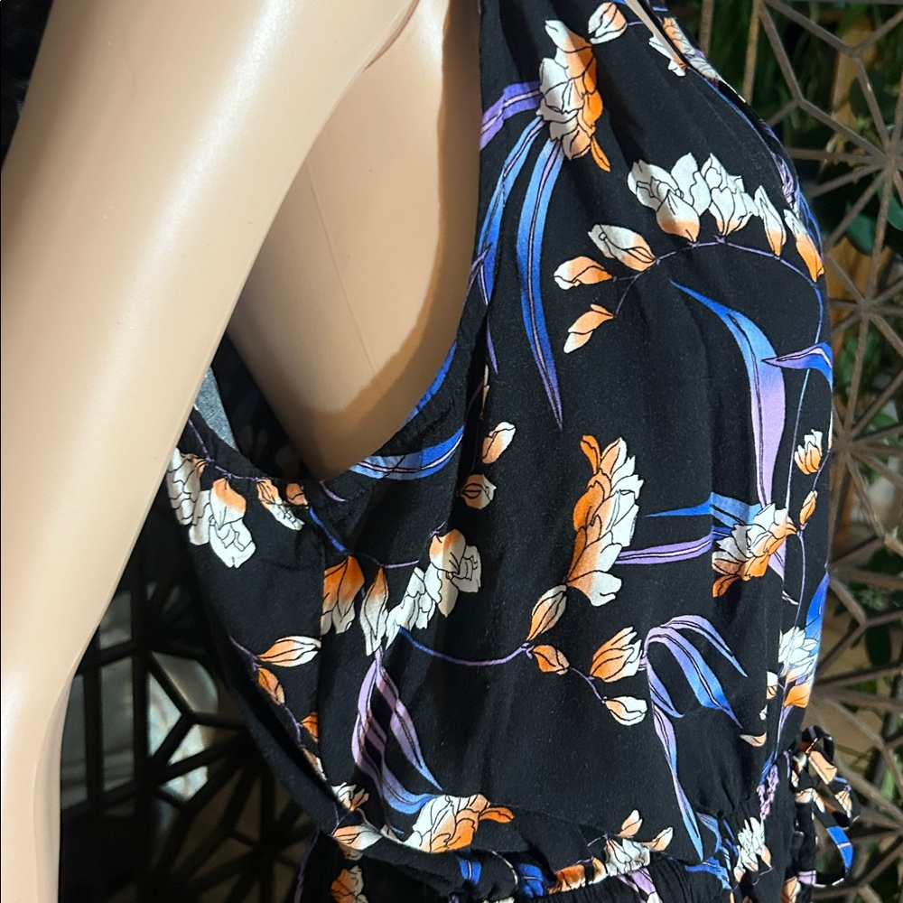 ANA SLEEVELESS TROPICAL MAXI DRESS XL - Picture 7 of 15